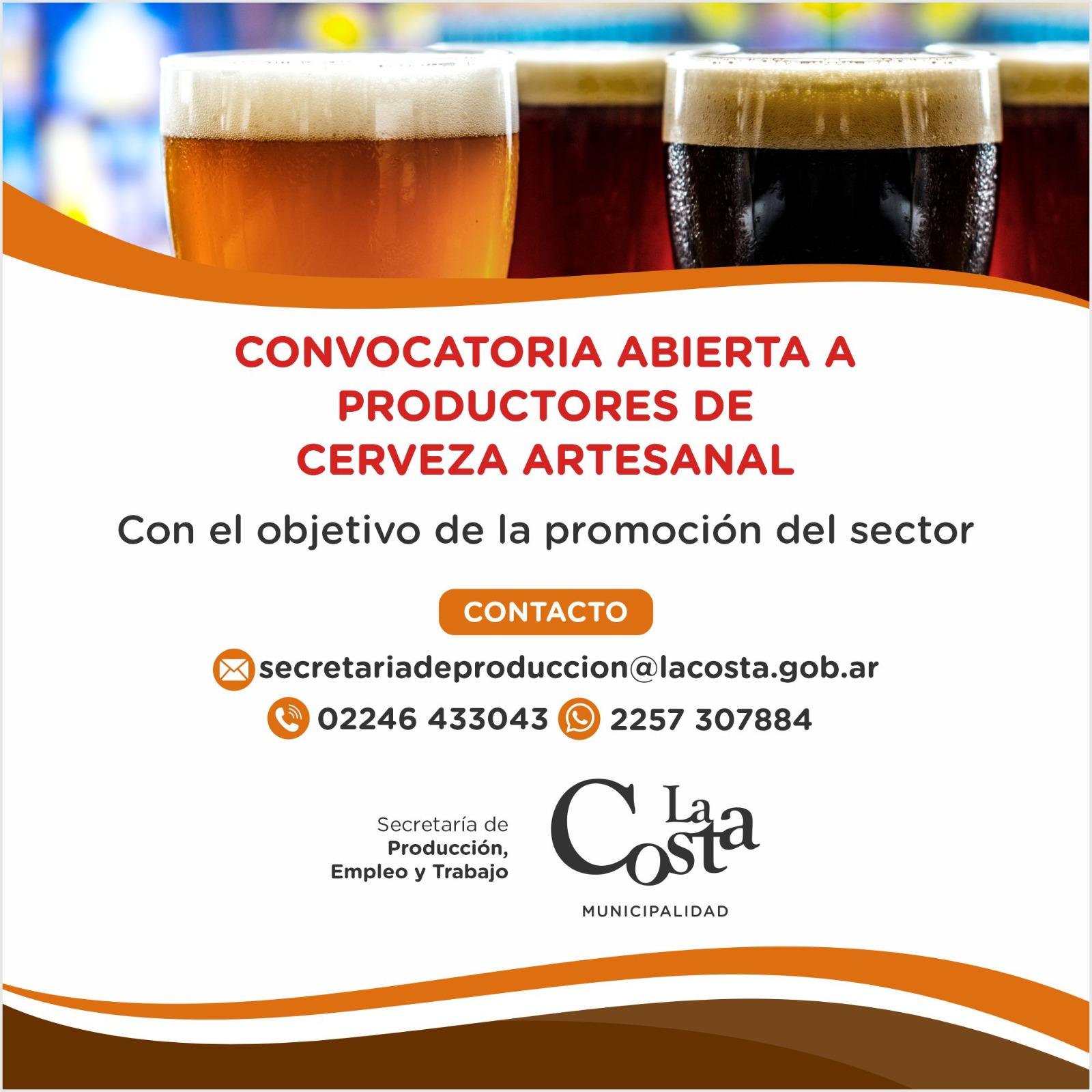 Convocatoria abierta a productores de cerveza artesanal de La Costa