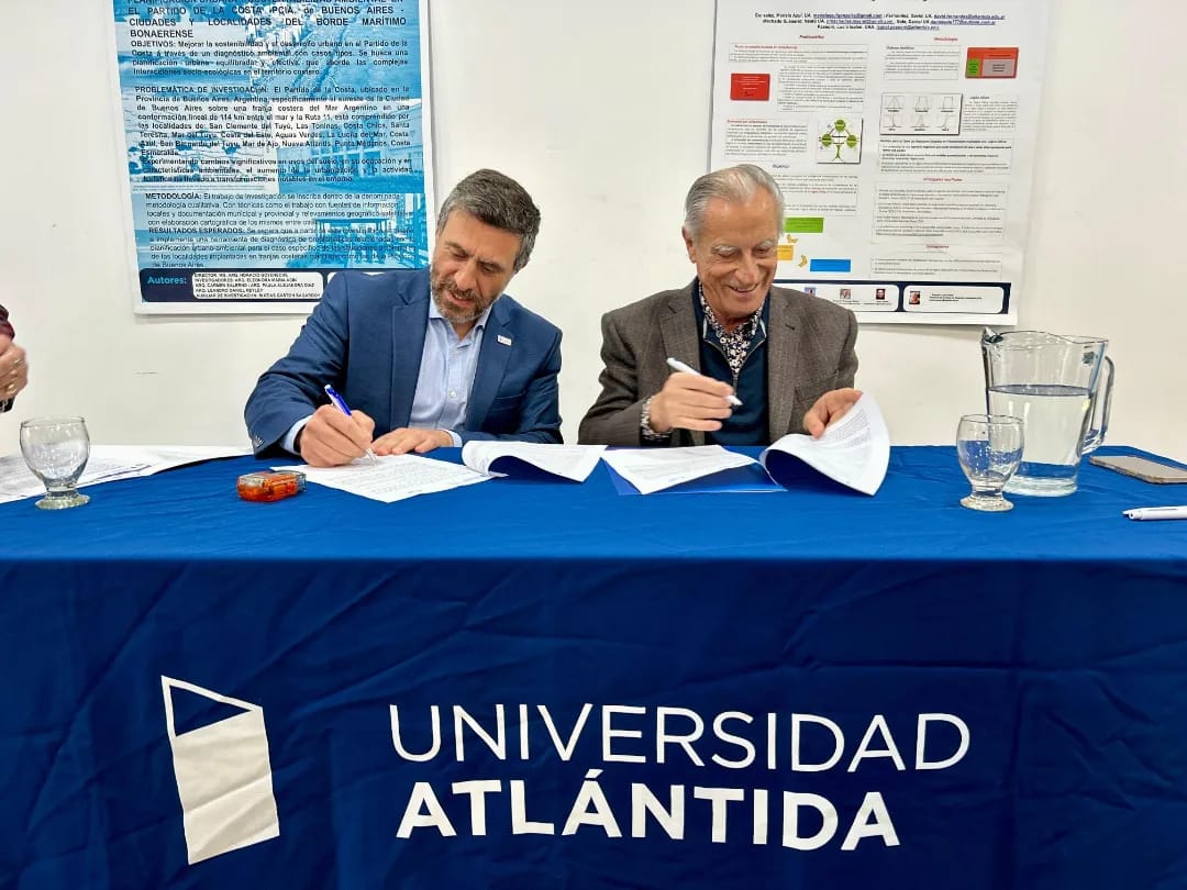 Se firmó el convenio para seguir brindando el acompañamiento a las carreras de la Universidad Atlántida Argentina