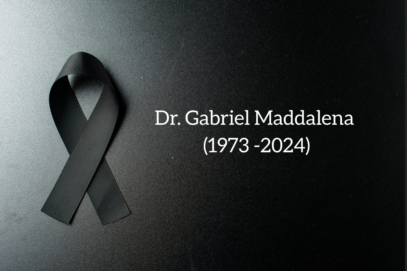 Condolencias por el fallecimiento del Doctor Gabriel Maddalena