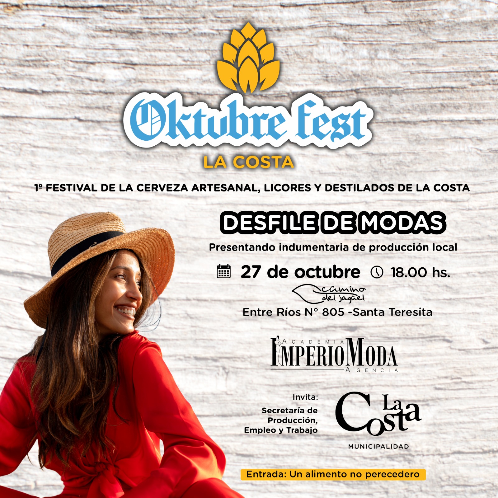 El Festival de Cerveza, Licores y Destilados en La Costa contará con un desfile de modas