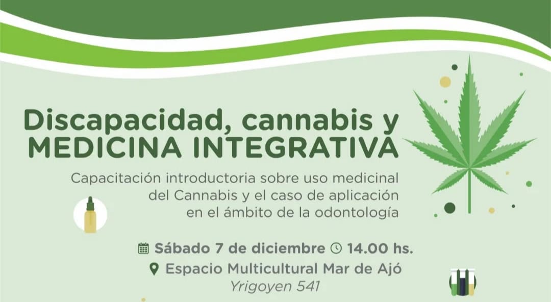 Se realizará la capacitación “Discapacidad, cannabis y medicina integrativa”