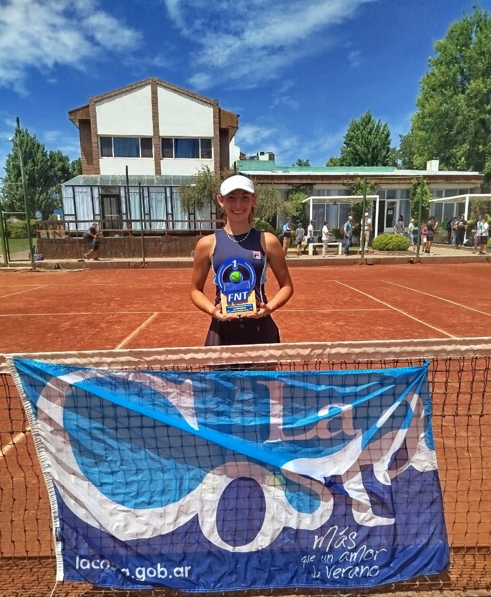 La tenista costera Milagros Laino se consagró campeona en el Torneo Nacional de Neuquén