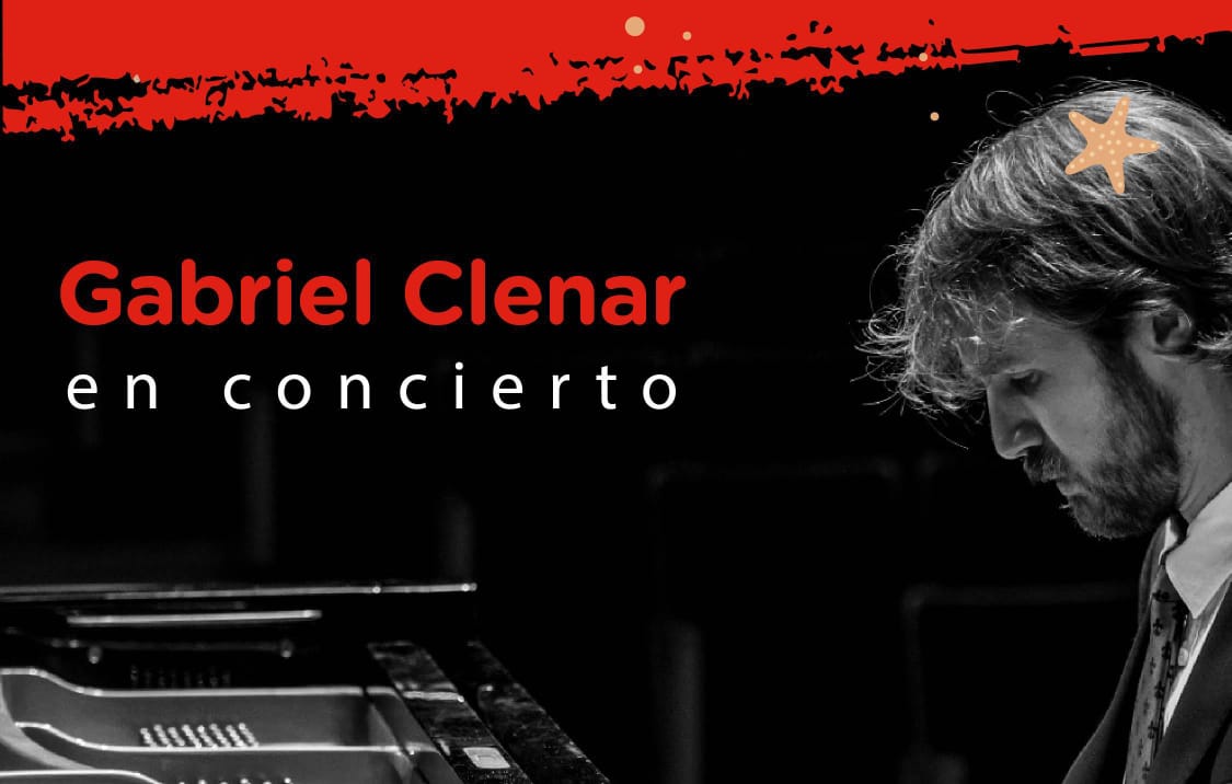 Este domingo, el pianista Gabriel Clenar se presentará en Mar de Ajó