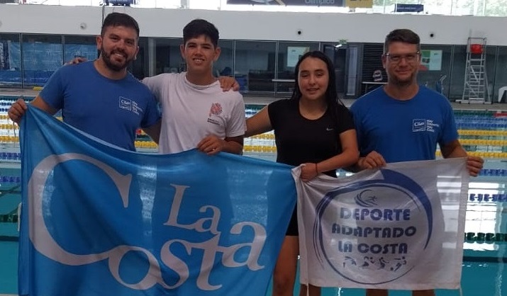 Destacada participación de Lara Llanos y Dylan Cabral en el 1er Open Internacional de Natación Paralímpica
