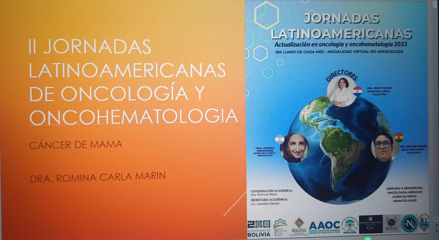 Inicio de las II Jornadas Latinoamericanas de Actualización en Oncología y Oncohematología 2025