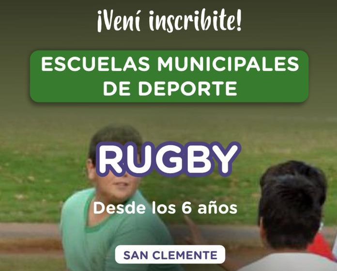 La Municipalidad de La Costa invita a sumarse a las clases de rugby infantil en San Clemente del Tuyú