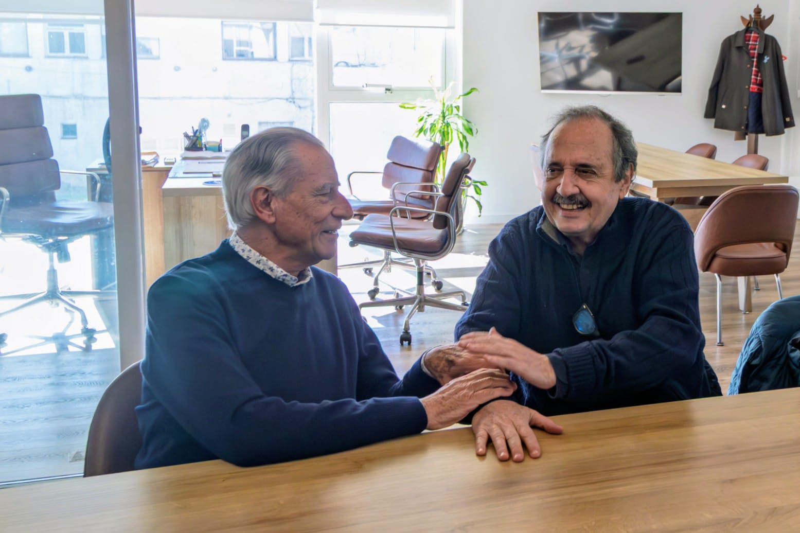 Juan de Jesús recibió a Ricardo Alfonsín