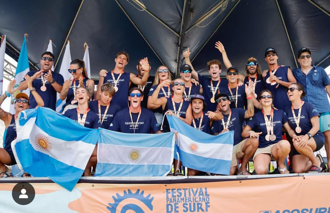 Con dos atletas costeros, el equipo argentino de surf subió al podio de los Juegos Panamericanos de Guatemala