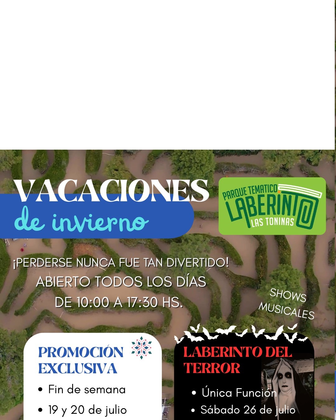 Vacaciones de invierno en el Laberinto de Las Toninas