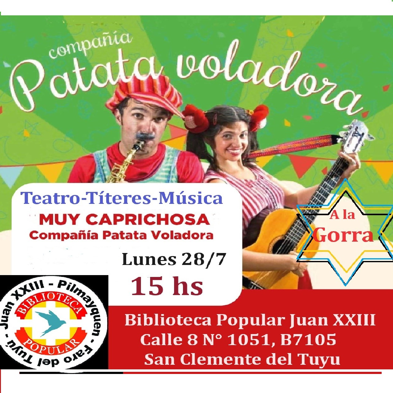 La Compañía Patata Voladora presenta “Muy Caprichosa” en San Clemente del Tuyú