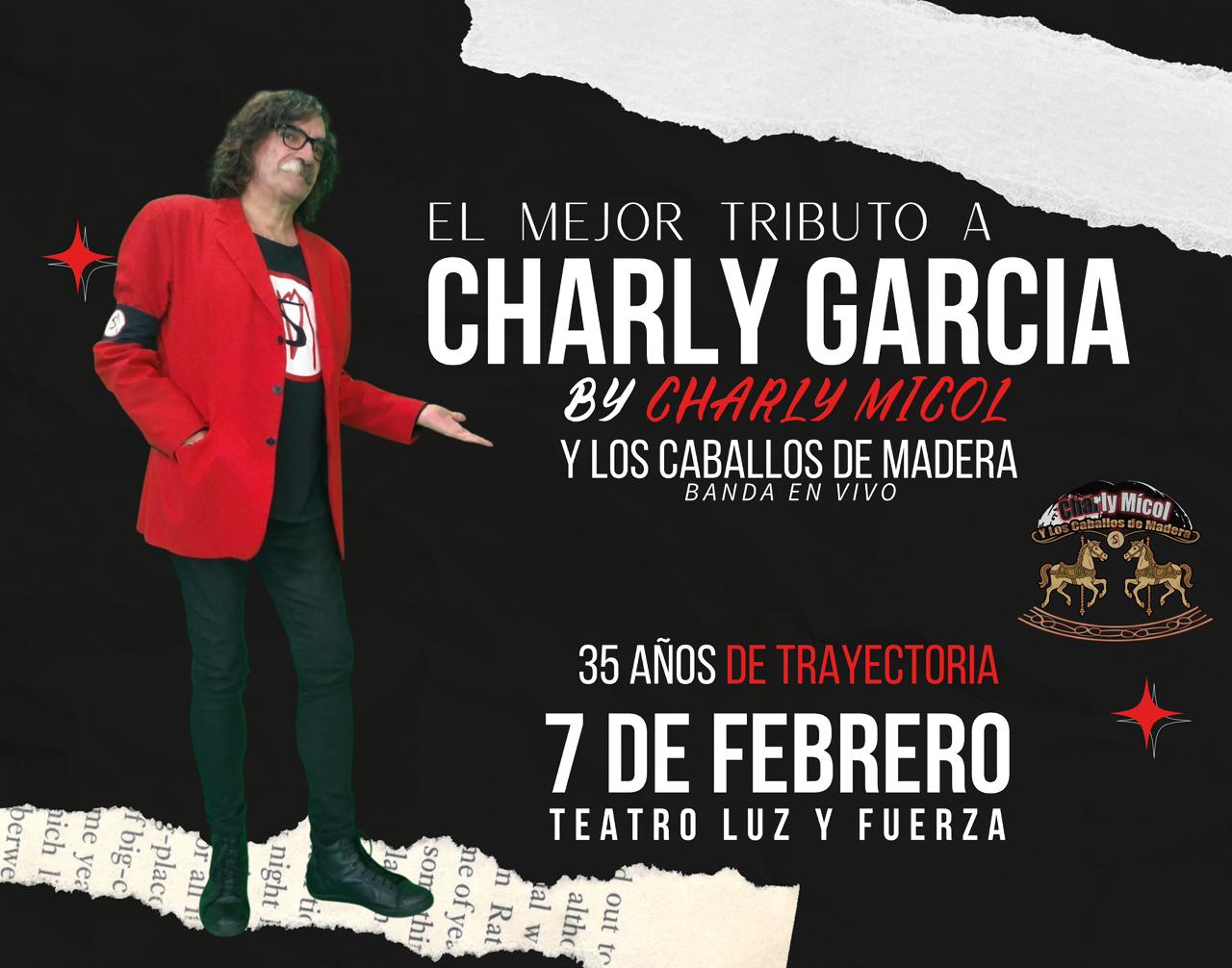 Charly Mícol y Los Caballos de Madera llega a San Bernardo con el mejor tributo a Charly García